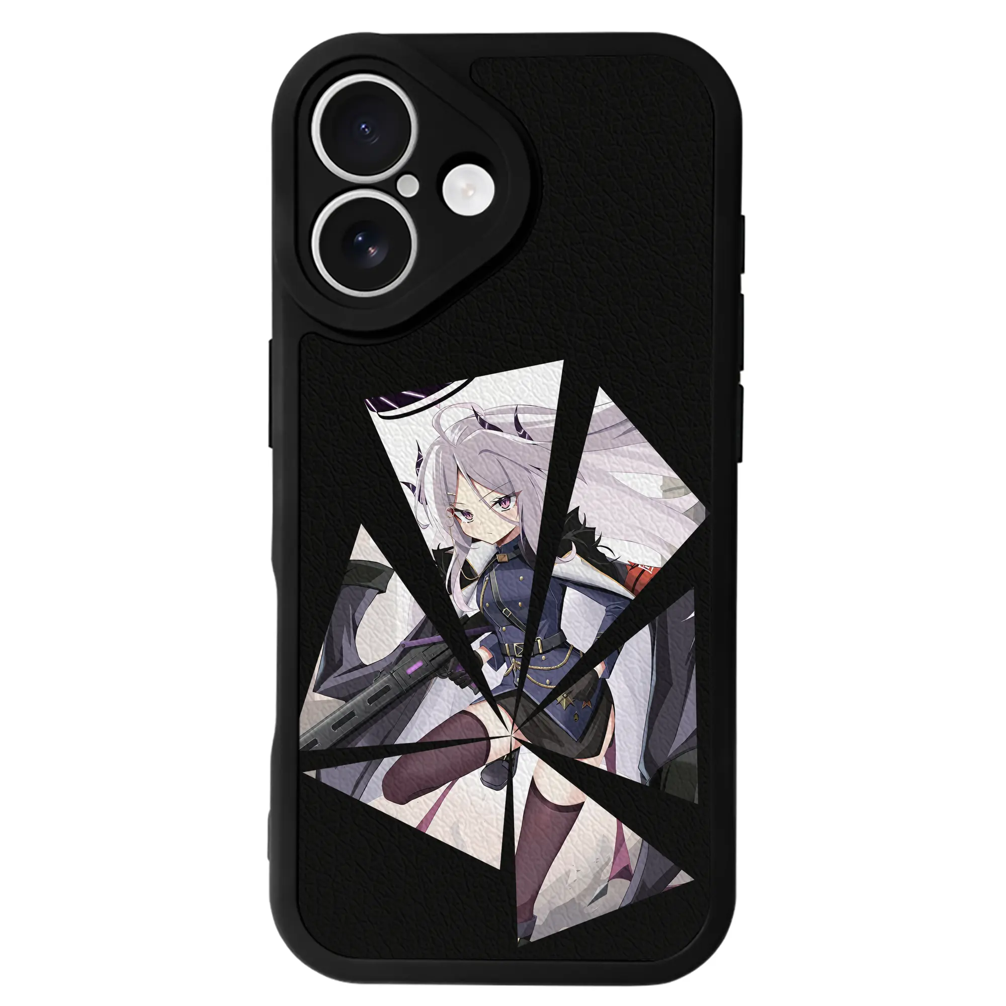 ブルーアーカイブ グッズ 空崎ヒナ - IPhone 16シリーズ対応 ・ シリコンスマホケース ・ レザー調 ・ 高精度フィット ・ 耐衝撃 ・ ワイヤレス充電対応 ・ 精密カット